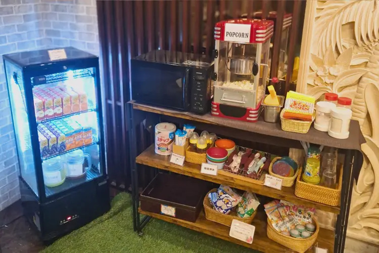 ポップコーン&ドリンクコーナー