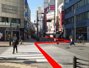 池袋 東口からのルート⑪