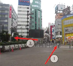 池袋 西口からのルート⑥