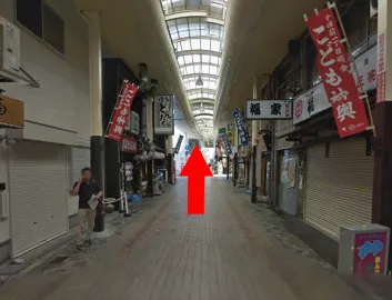 なんば駅　なんばウォークからのルート画像4