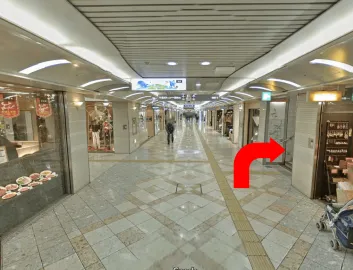 日本橋駅　なんばウォークからのルート画像2
